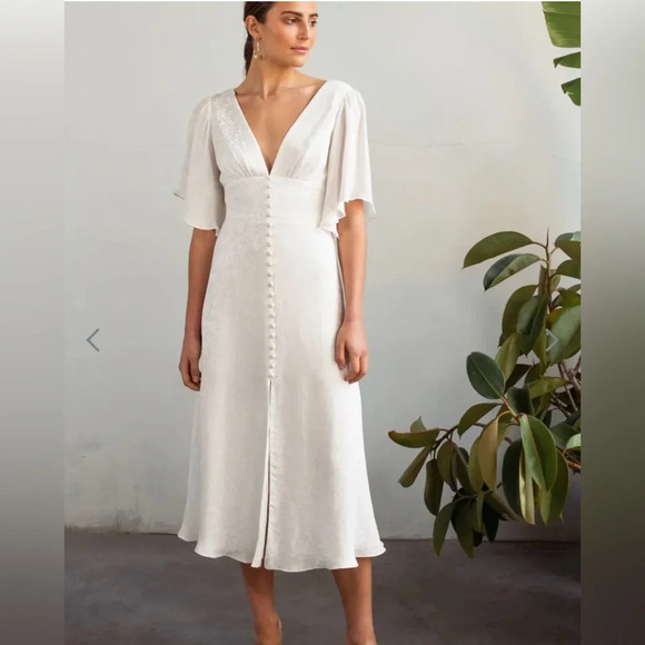 Jenny Yoo Lucinda White Dress - Picture 2 of 6